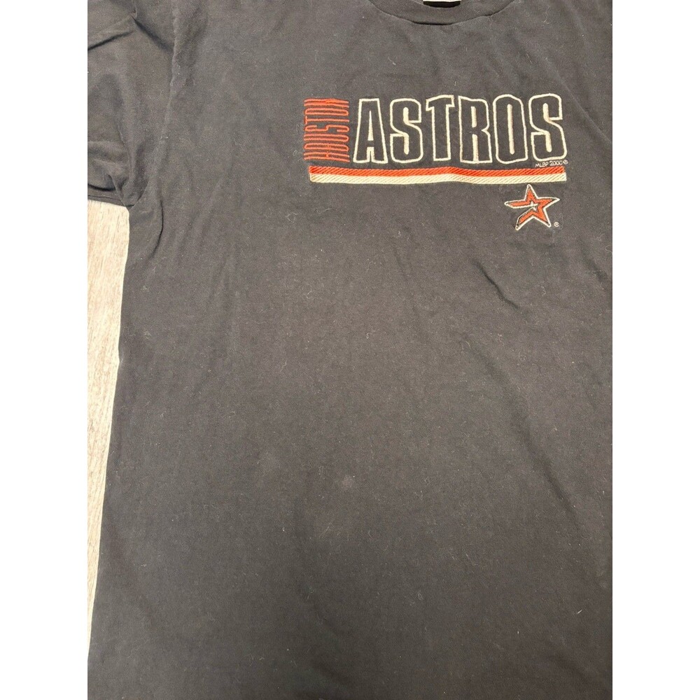 Puma Big Tag Houston Astros Black Shirt Mens Size XL Vintage 2000 MLB - Picture 7 of 7